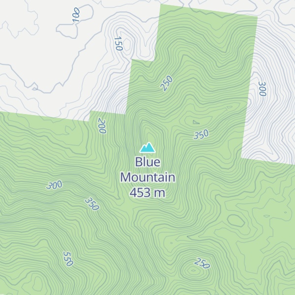 Map of Blue Mountain