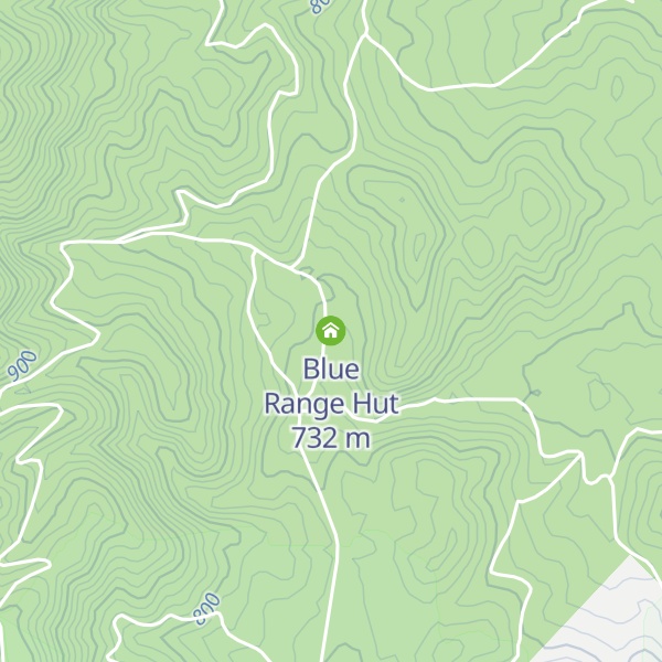 Map of Blue Range Hut