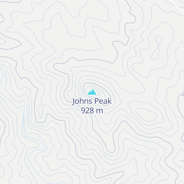 Map of Johns Peak