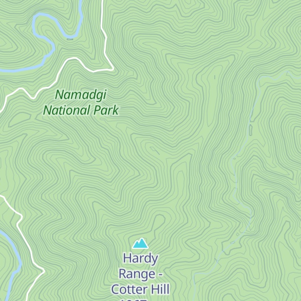 Map of Cotter Hill