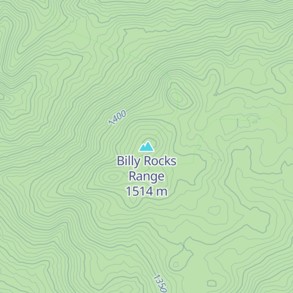 Map of Billy Rocks Range