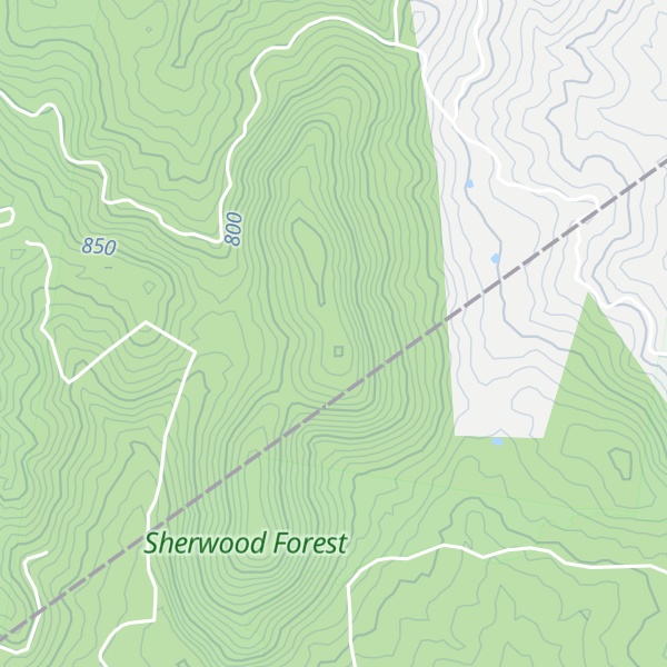 Map of Two Sticks Hill