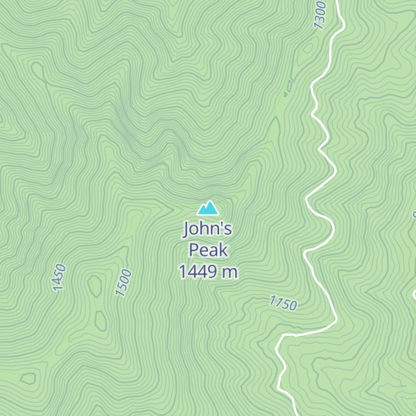 Map of John's Peak