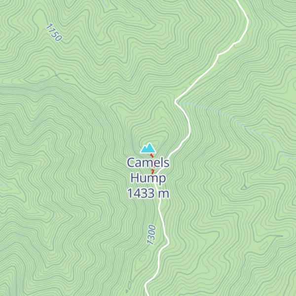 Map of Camels Hump