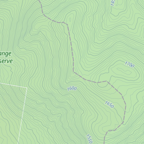 Map of Sentry Box Mountain