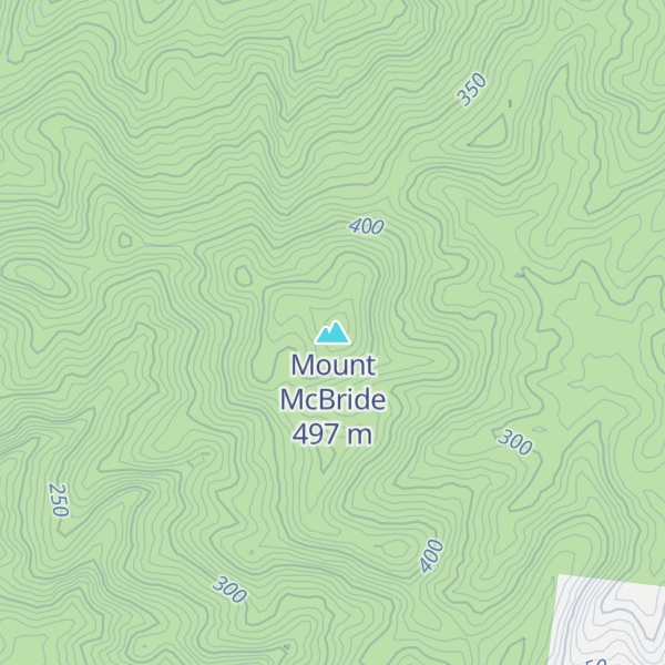 Map of Mount McBride