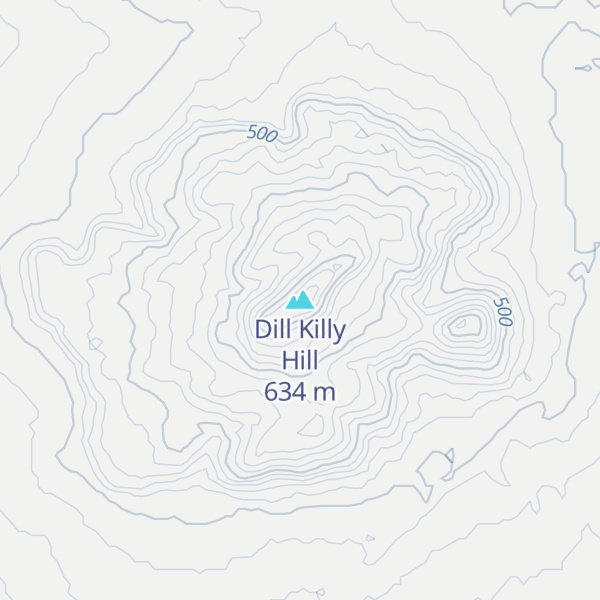 Map of Dill Killy Hill