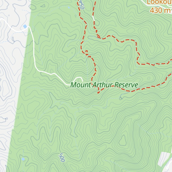 Map of Mount Wellesley