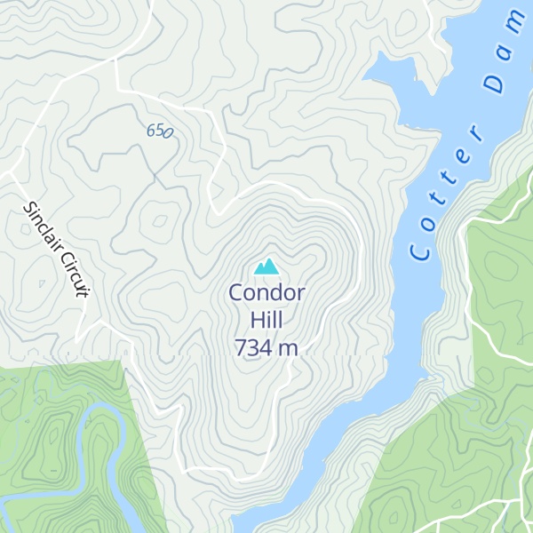 Map of Condor Hill