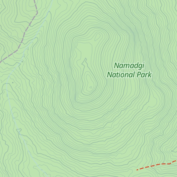 Map of Mount Gudgenby
