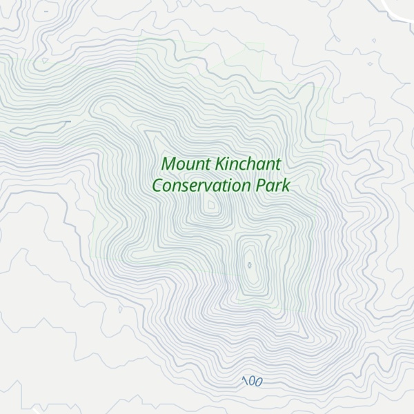 Map of Mount Kinchant
