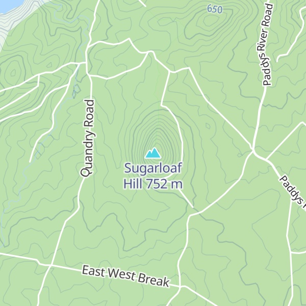 Map of Sugarloaf Hill