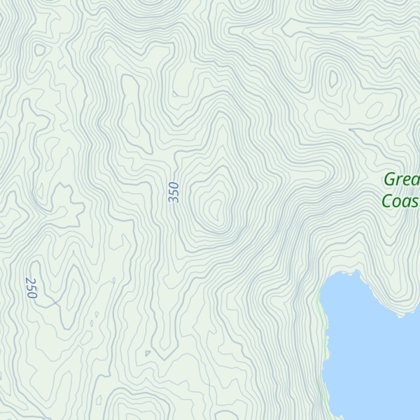 Map of Hook Peak