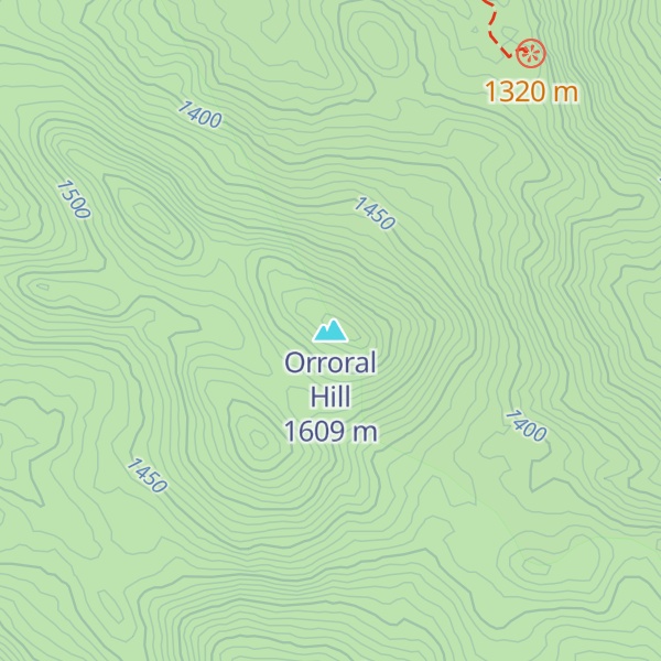 Map of Orroral Hill
