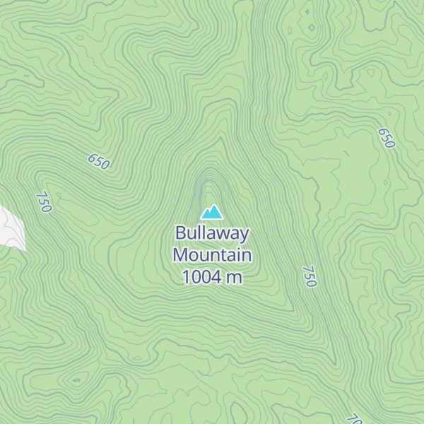 Map of Bullaway Mountain