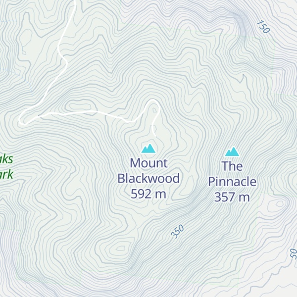 Map of Mount Blackwood
