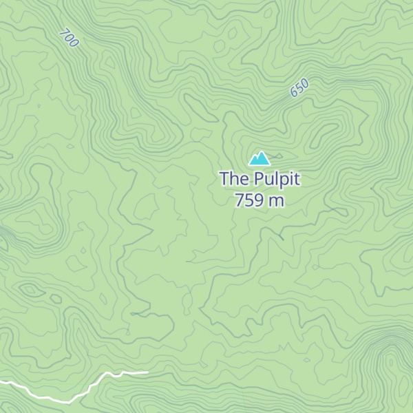 Map of Jeffs Mountain
