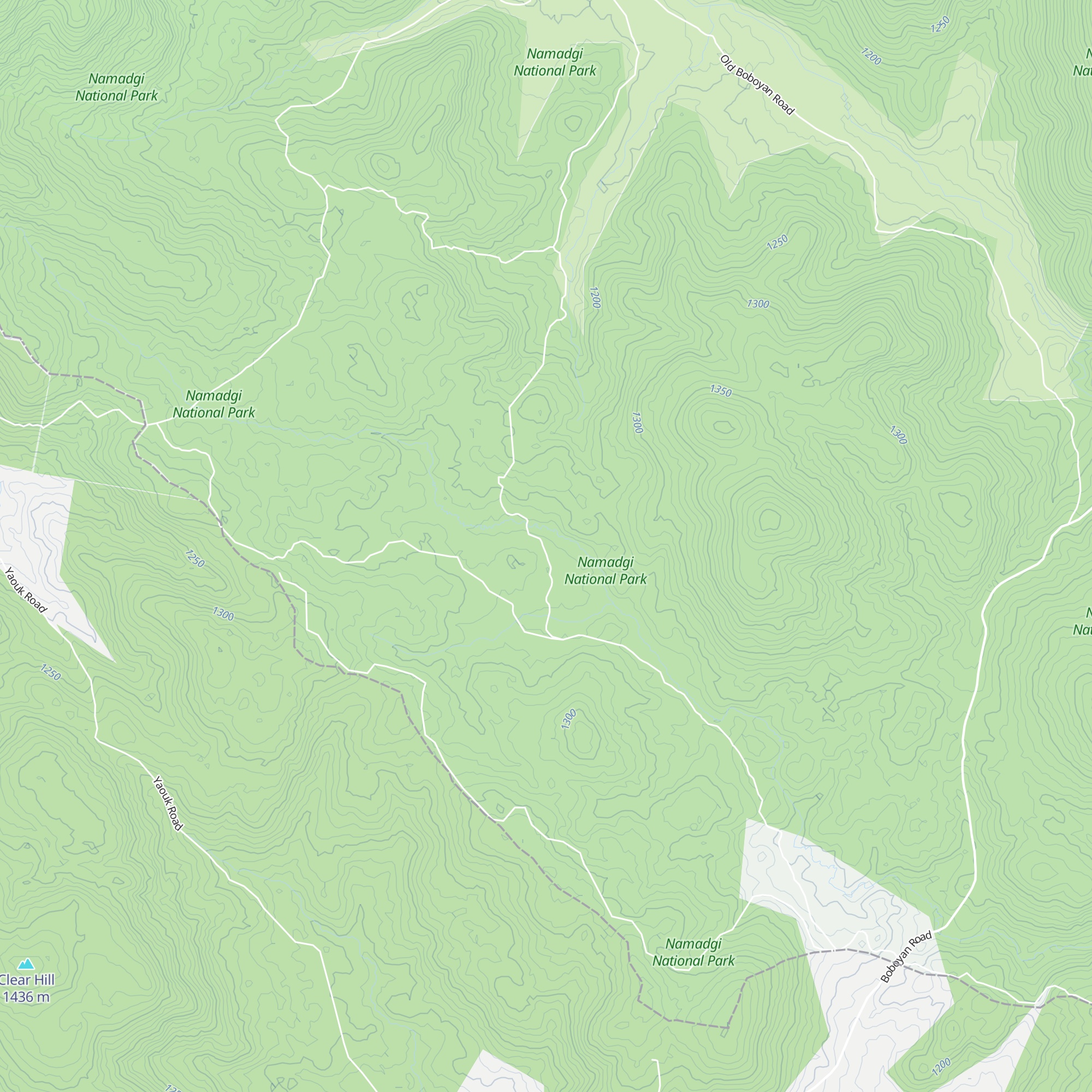 Waterhole Hut map