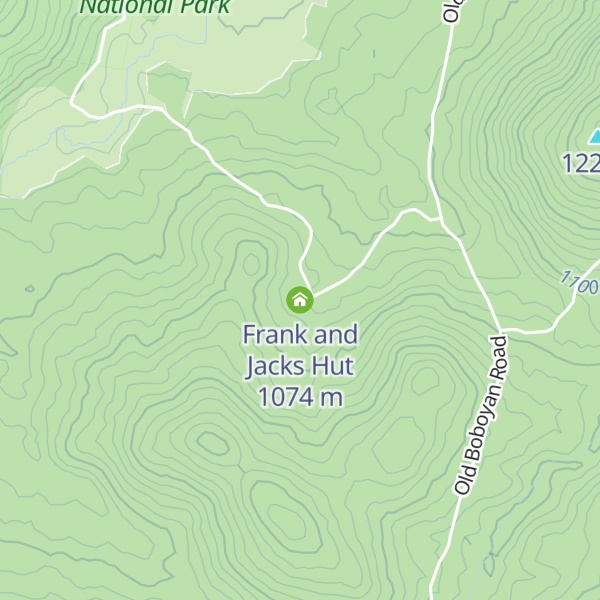 Map of Frank and Jacks Hut