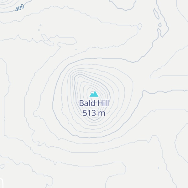 Map of Bald Hill