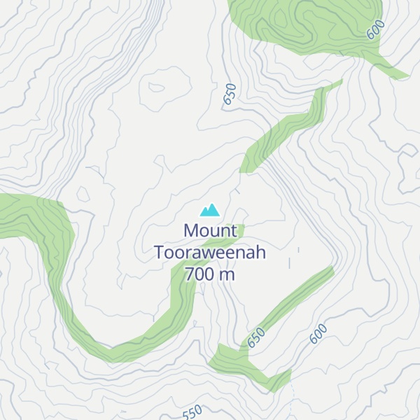 Map of Mount Tooraweenah