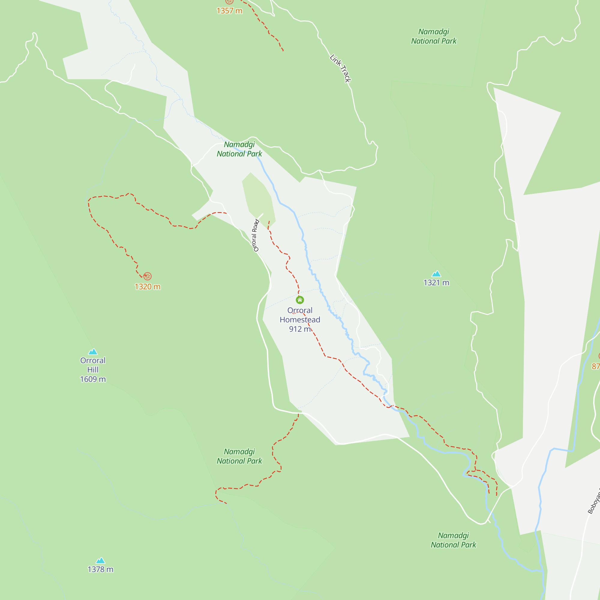 Orroral Homestead map