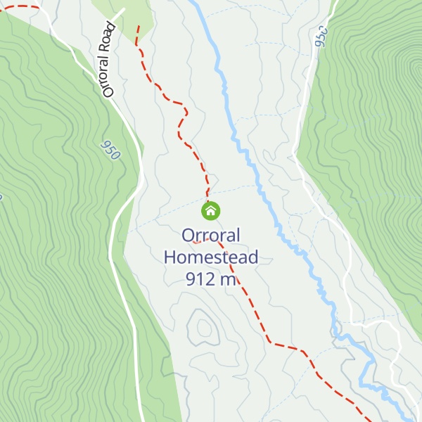 Map of Orroral Homestead