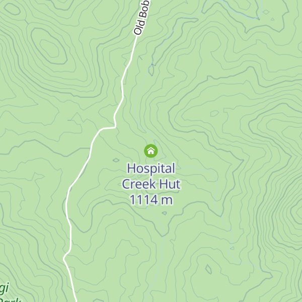 Map of Hospital Creek Hut
