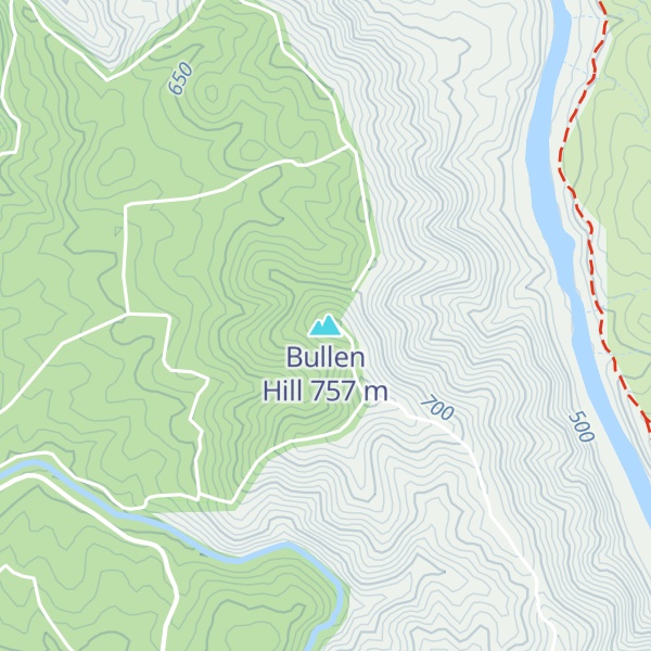 Map of Bullen Hill