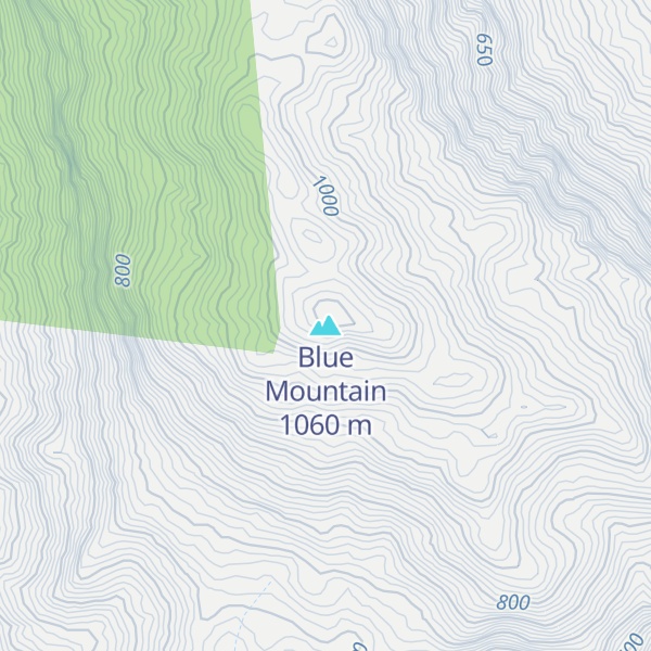 Map of Blue Mountain