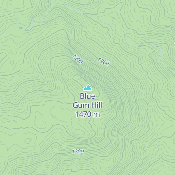 Map of Blue Gum Hill
