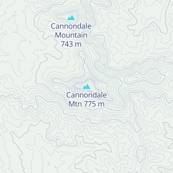 Map of Cannondale Mtn