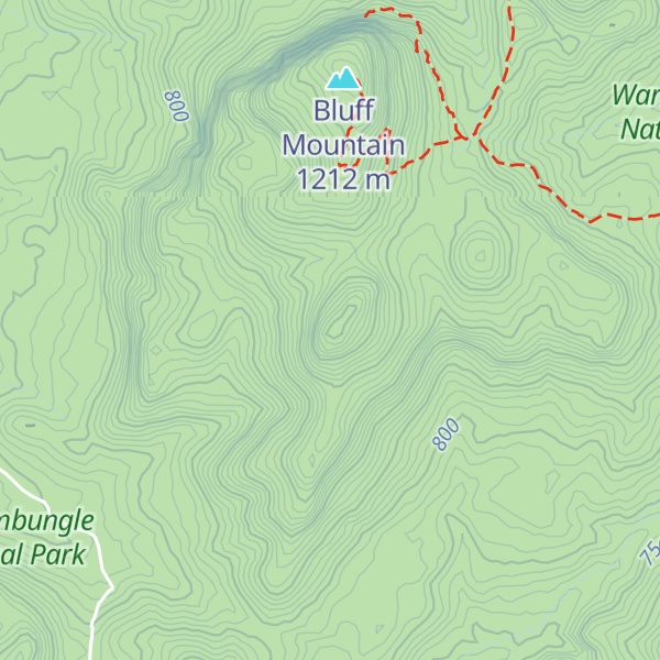 Map of Bluff Pyramid