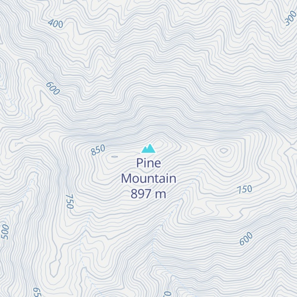 Map of Pine Mountain