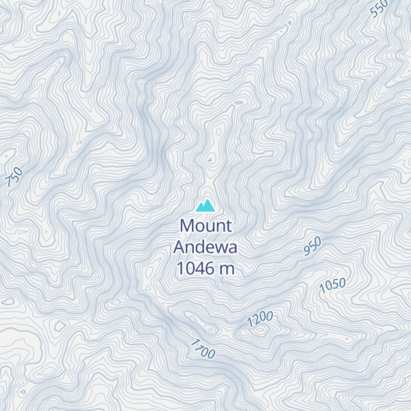 Map of Mount Andewa