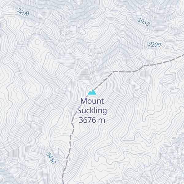 Map of Mount Suckling
