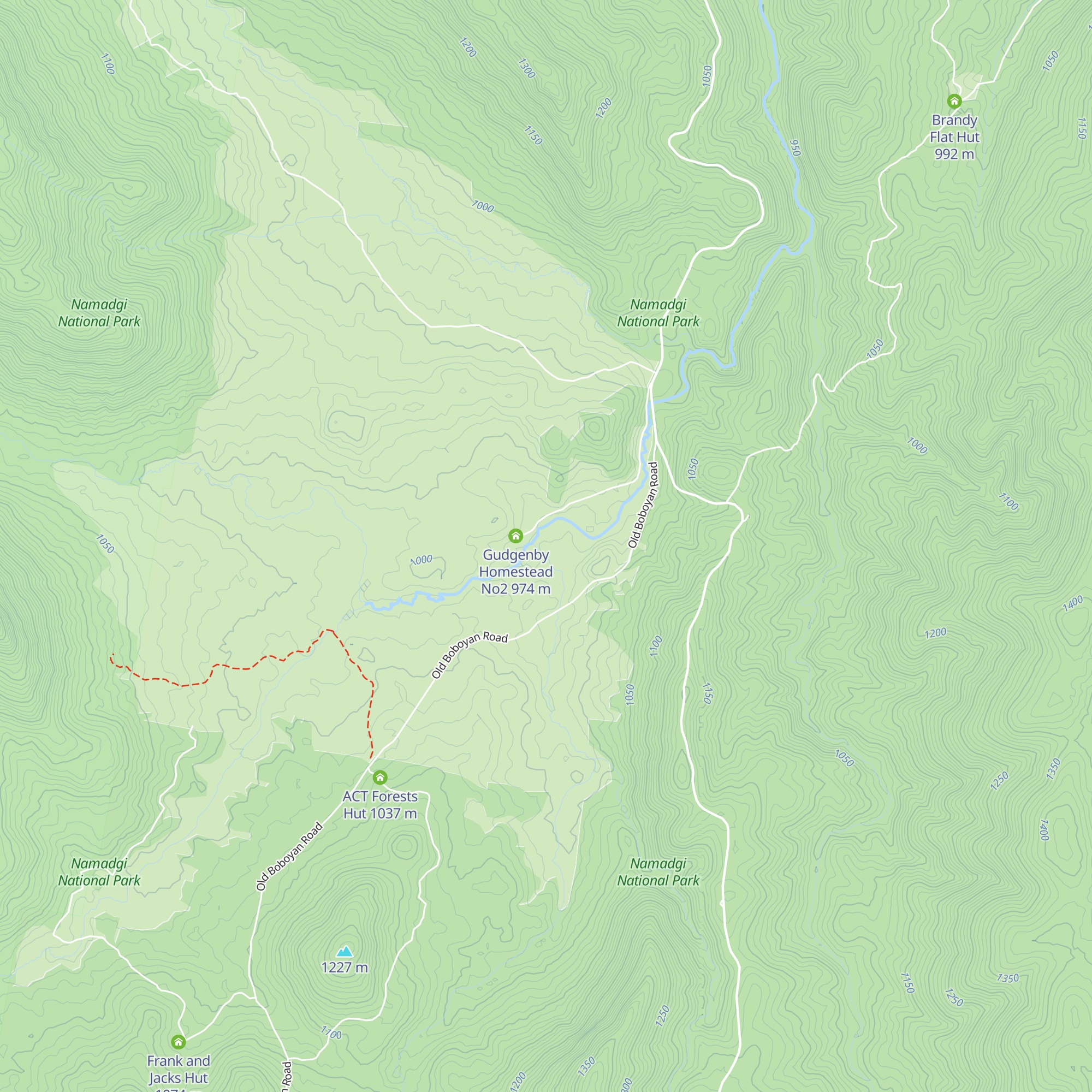 Gudgenby Cottage map