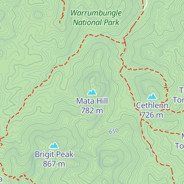 Map of Mata Hill
