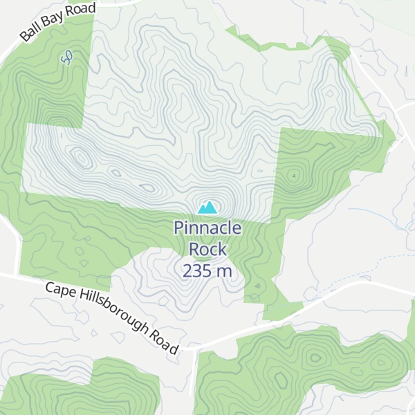 Map of Pinnacle Rock
