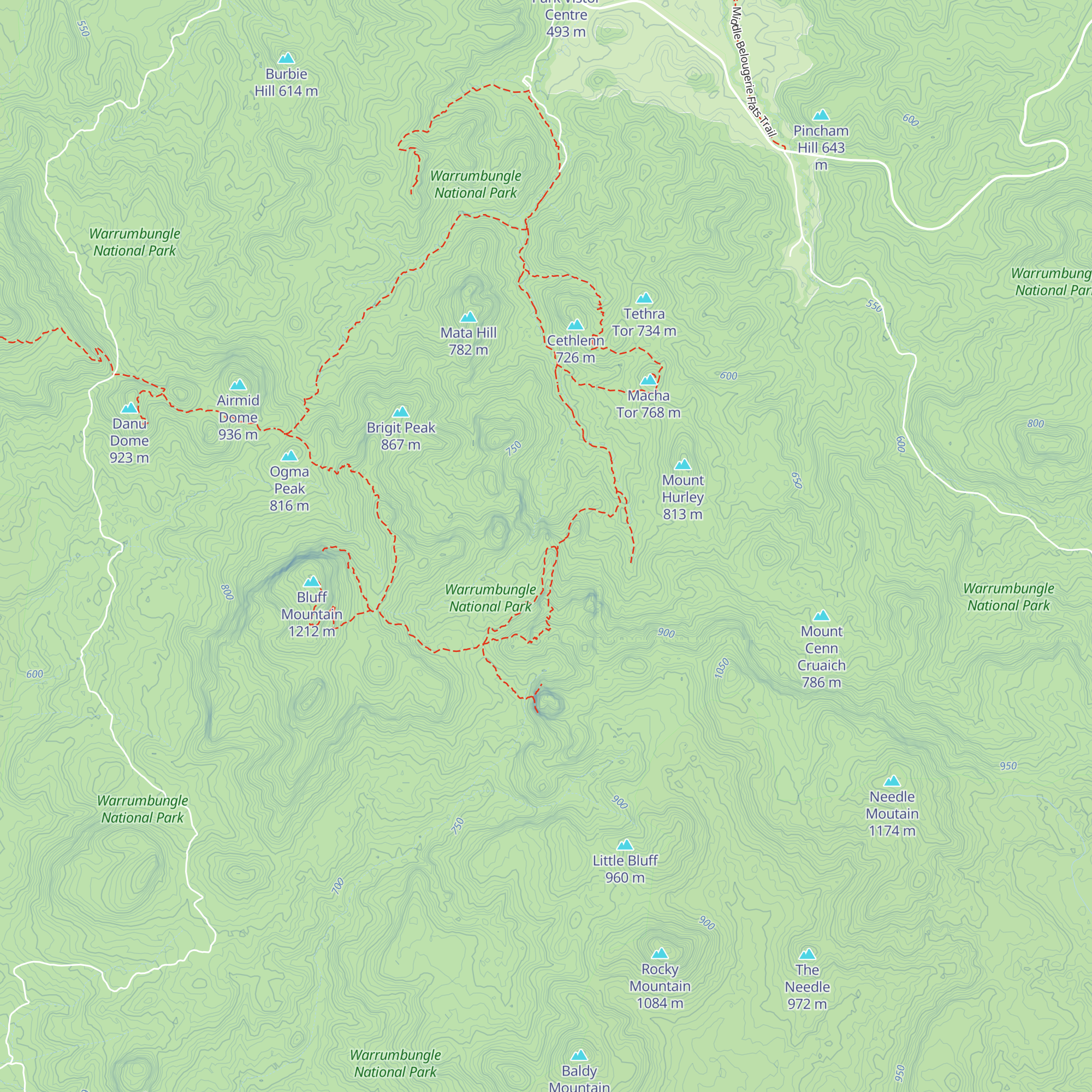Balor Hut map