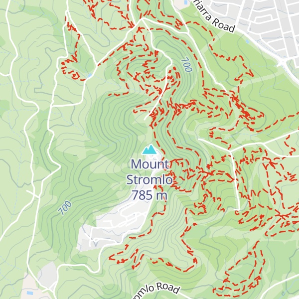 Map of Mount Stromlo
