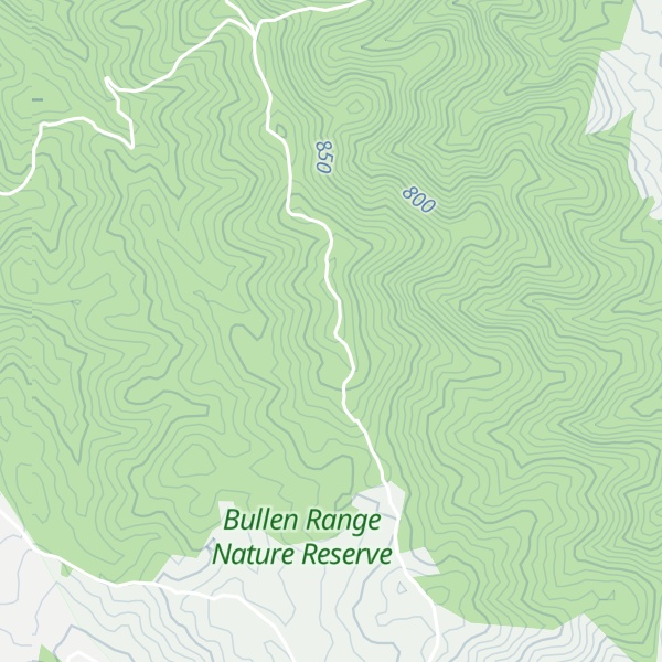 Map of Bullen Range