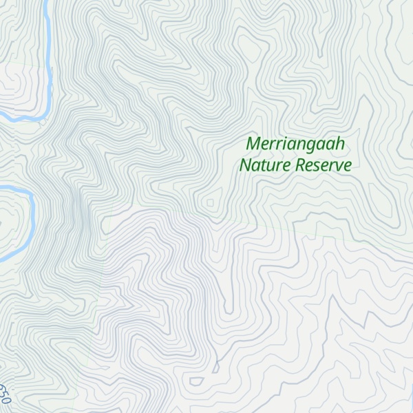 Map of Merriangaah Peak
