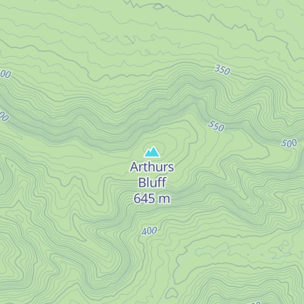 Map of Arthurs Bluff