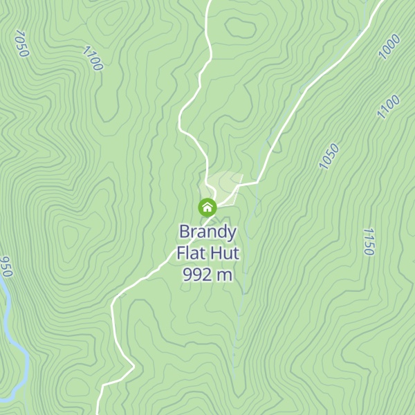 Map of Brandy Flat Hut