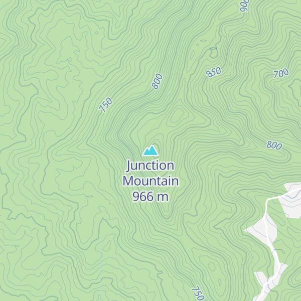 Map of Junction Mountain