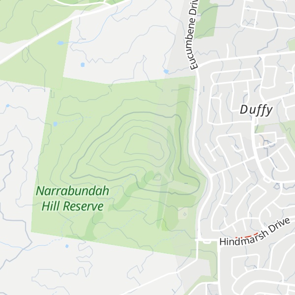 Map of Narrabundah Hill