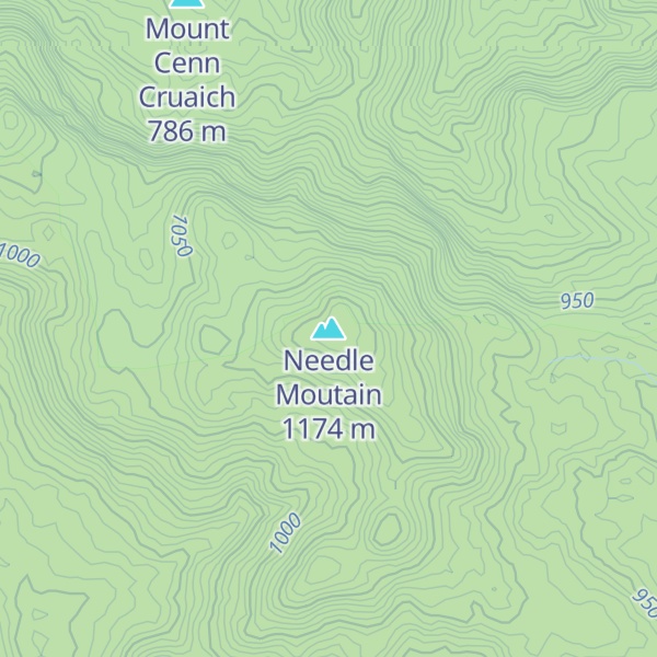 Map of Needle Moutain