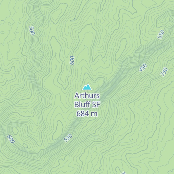 Map of Arthurs Bluff SF
