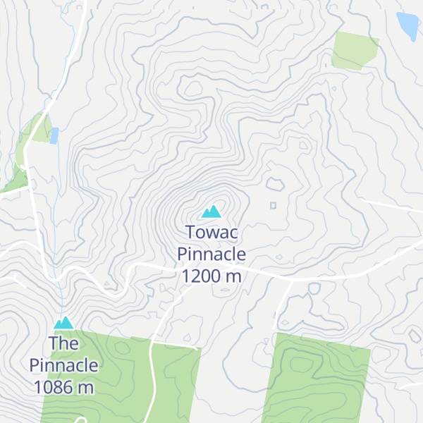 Map of Towac Pinnacle